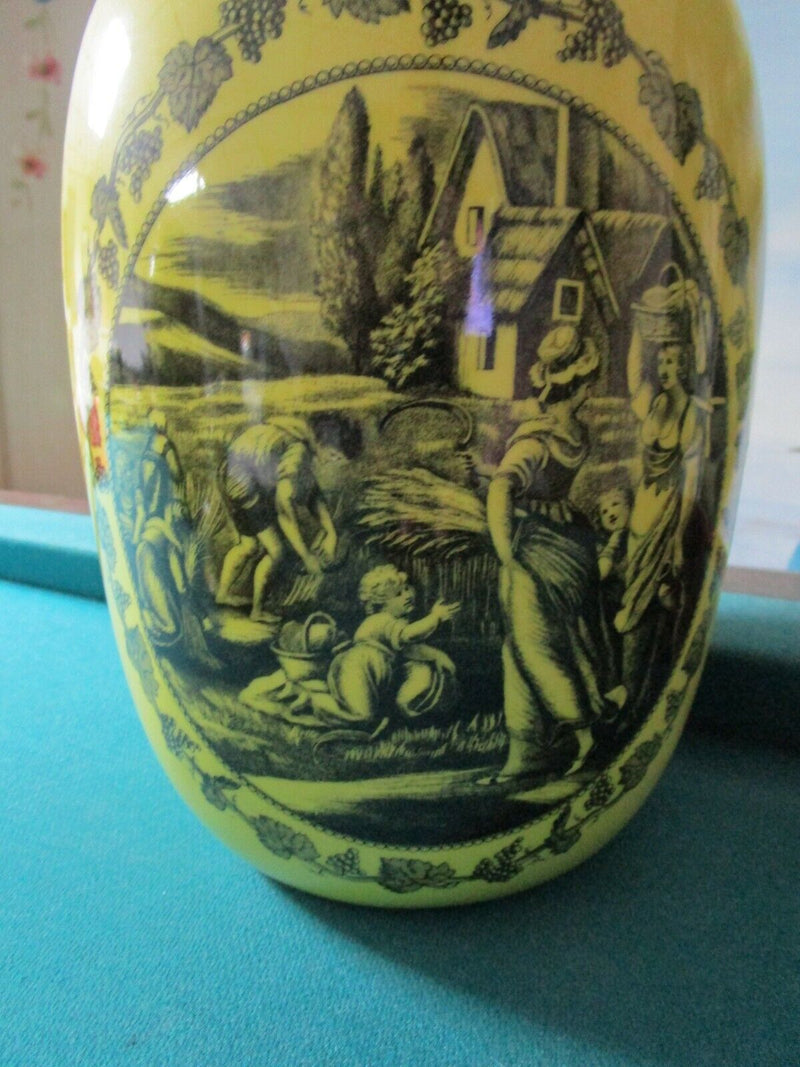 "Mottahedeh" Yellow Large Covered Urn  Italy Decor Pick 1