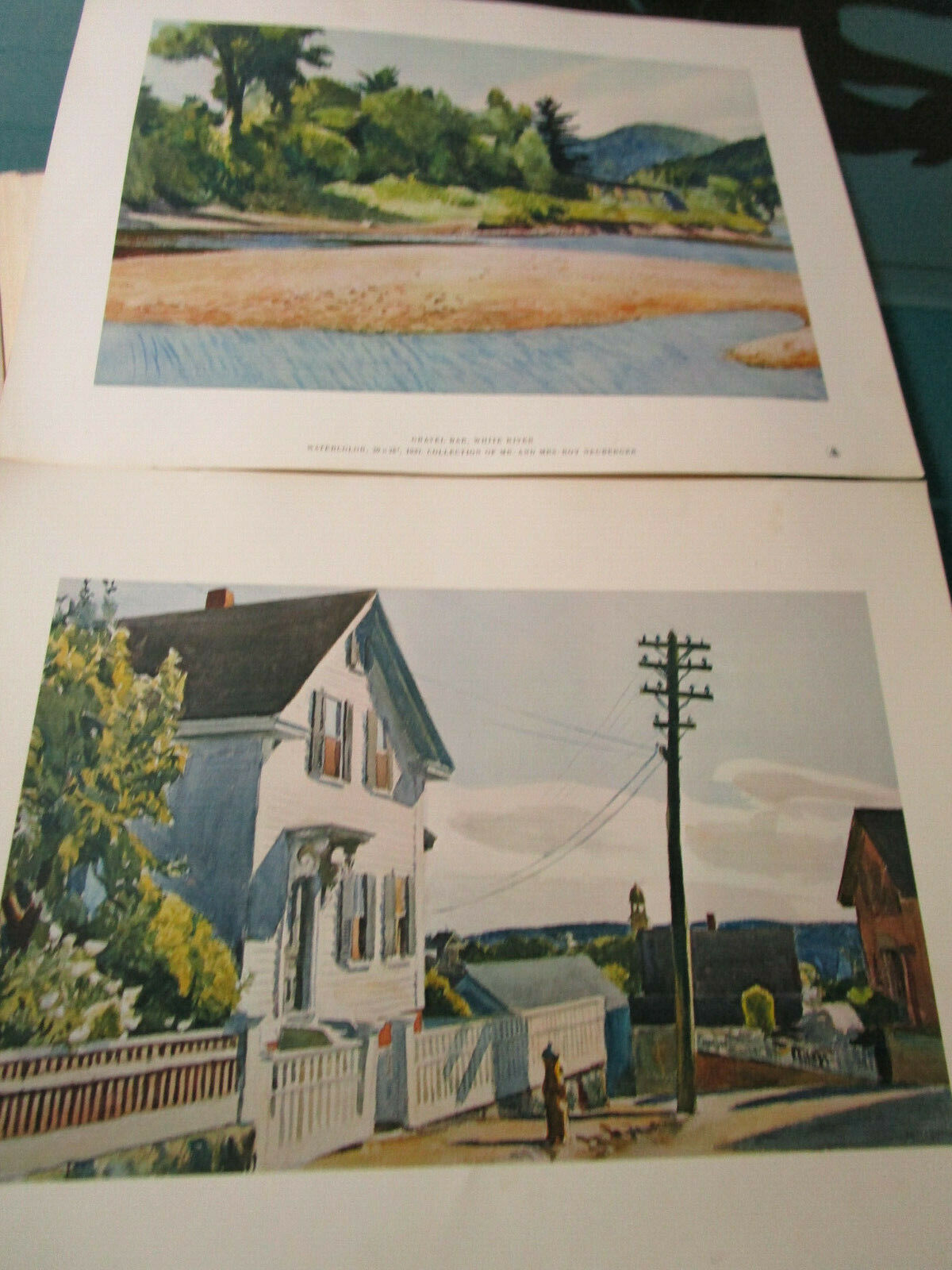 A SILENT WORLD PORTFOLIO 8 WATERCOLOR PRINTS by EDWARD HOPPER ORIGINAL BOX