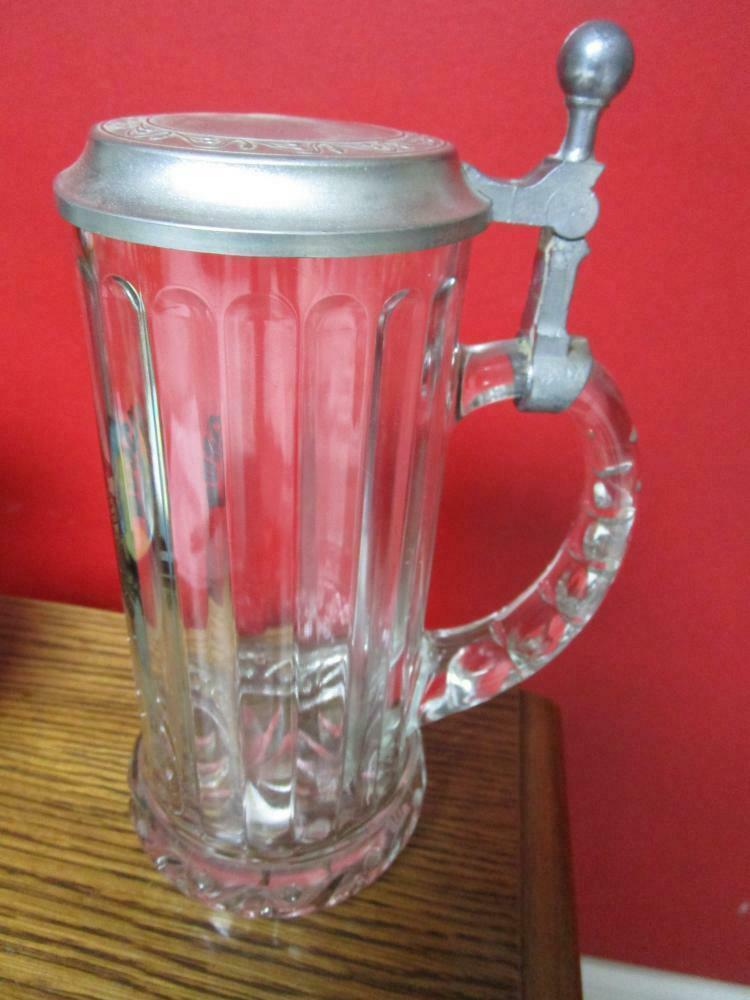 Glass Beer Stein Bush Gardens Williamsburg Va Original