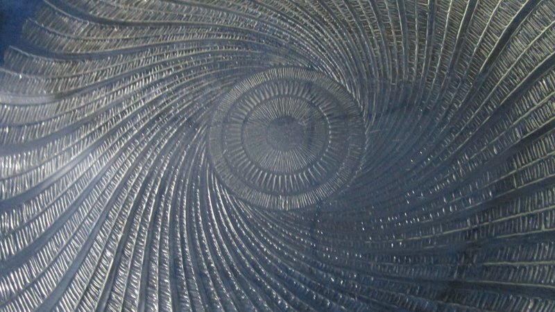 Arcoroc FRANCE Seabreeze Swirl SPIRAL FLEUR FLORAL CHEESE TRAY PLATTER 13" PICK1