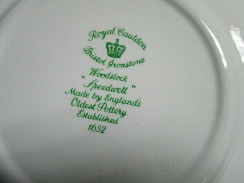 Royal Cauldon England 4 Dinner Plates Bristol Ironstone Woodstock Pick 1 Set