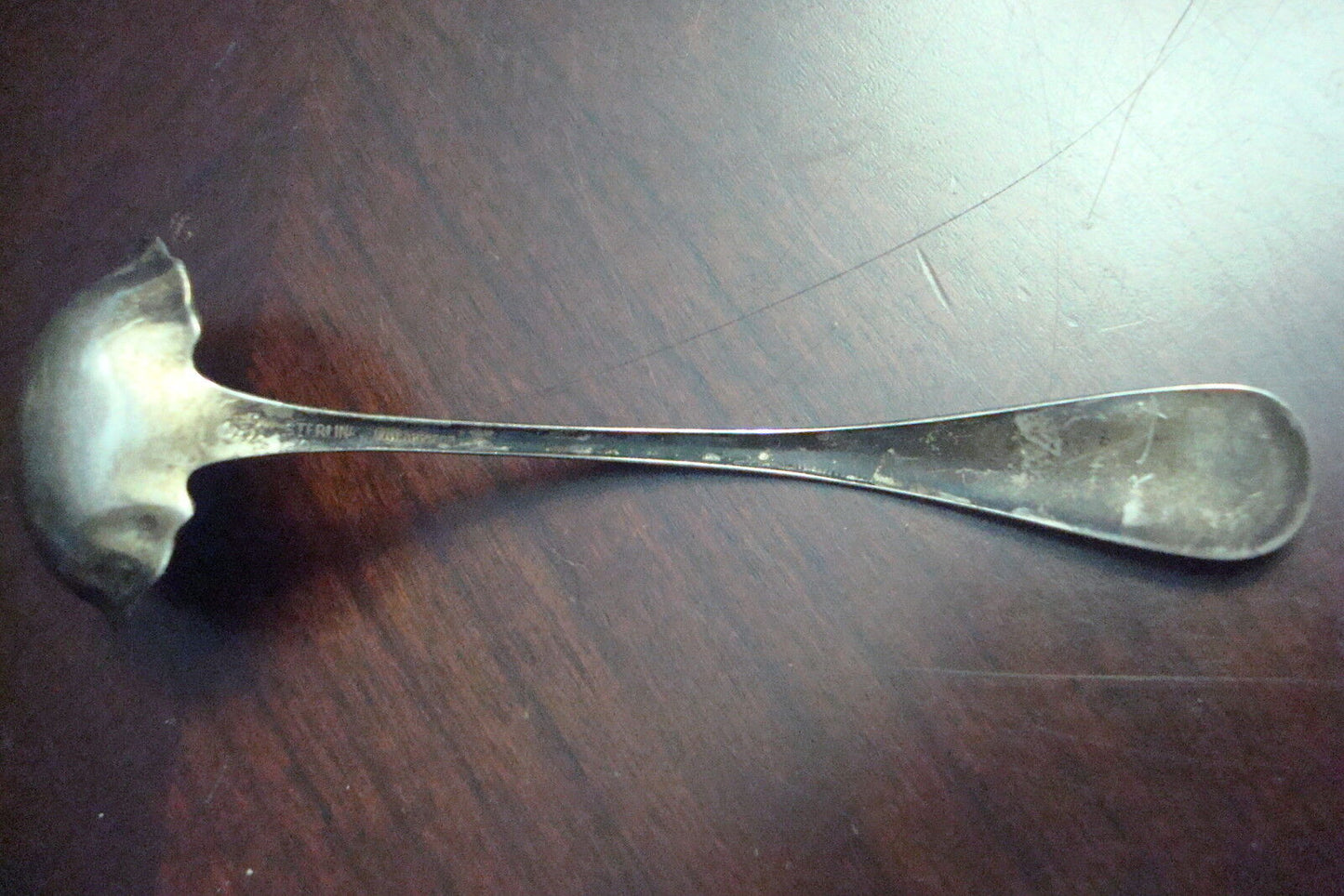 Whiting Silver sterling gravy spoon mark, made in USA