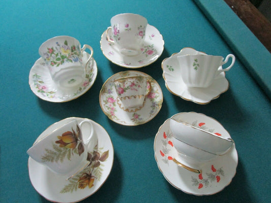 TEA CUPS DUCHESS - REGINA - CROWN STAFFORDSHIRE LIMOGES COFFEE CUP PICK 1 ^^