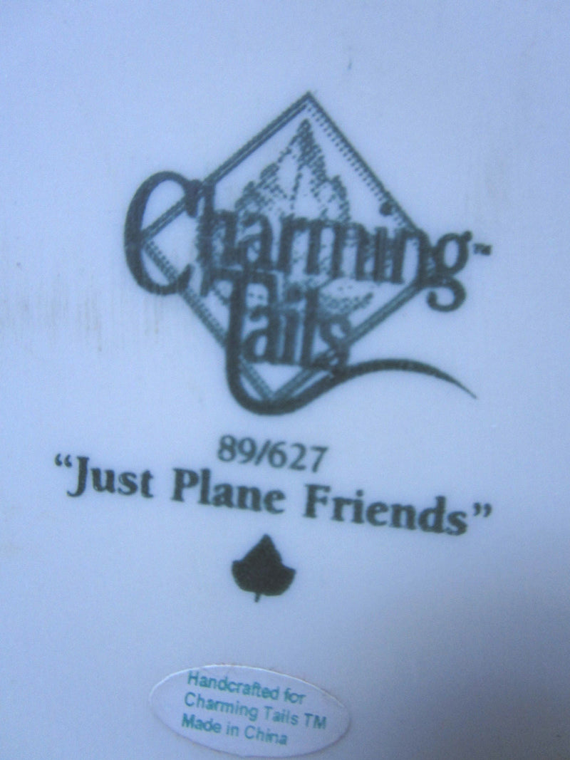 Fitz And Floyd Charming Tails "Just Plane Friends" Inspirational Friendship