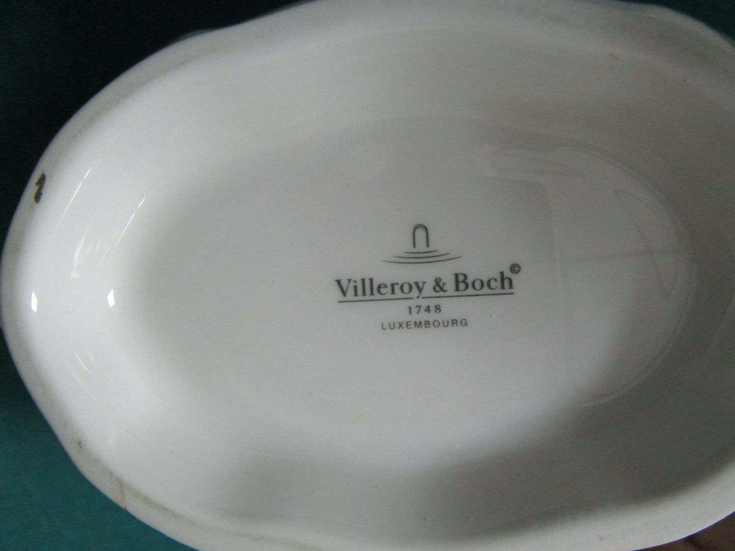 VILLEROY AND BOCH GERMANY PLATE GRAVY BOAT CUP FRENCH GARDEN FLORAL FRUITS [80B]