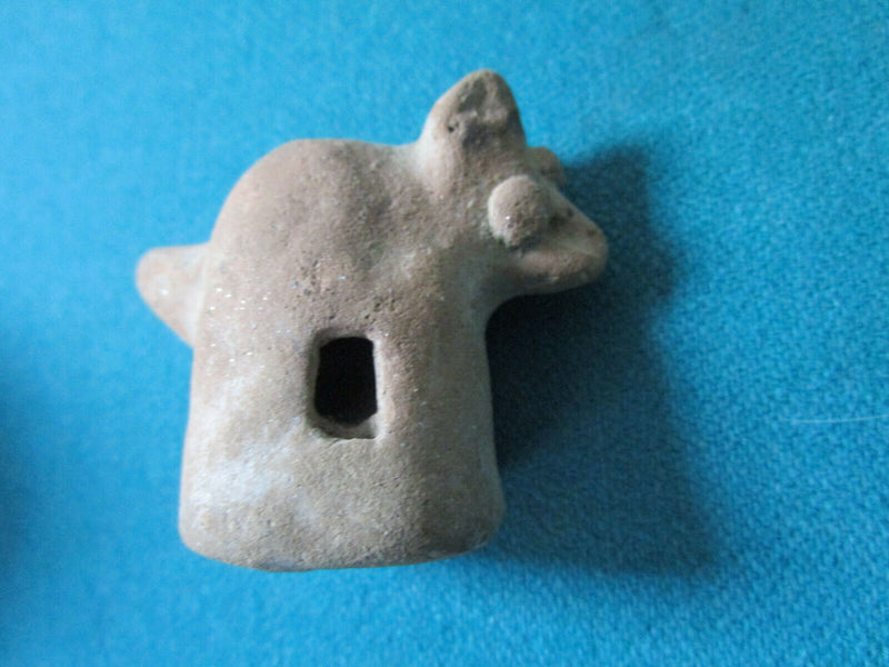 Mexican Southwestern Pottery Pieces Cup And Bird Figurine 2 1/2" /2" [170B]