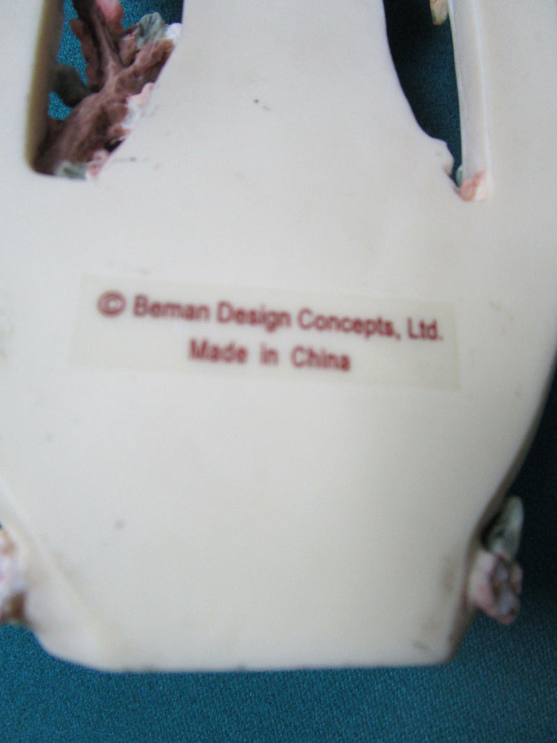 Vintage Ceramic Holy Water Fountain Beman Designs 7"