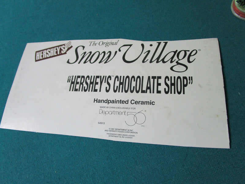 Hershey Chocolate Shop Lighted House Dept 56- 9" Original