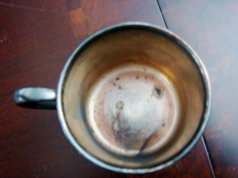 King Edward baby silverplate cup, 2 1/2" tall by 2 1/2" ORIGINAL ^^^