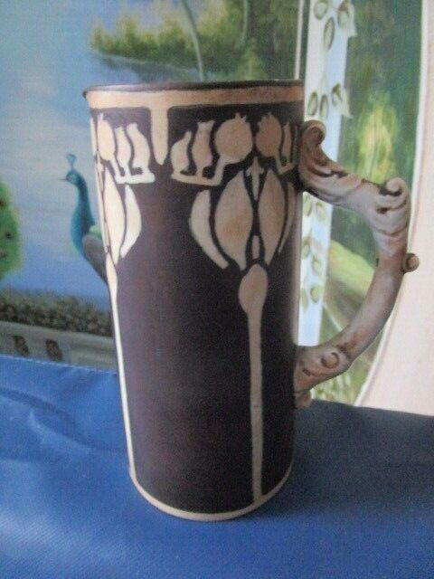 ANTIQUE Belleek Willets Hand-Painted Pitchers Tankard by Willets N. JERSEY PICK1