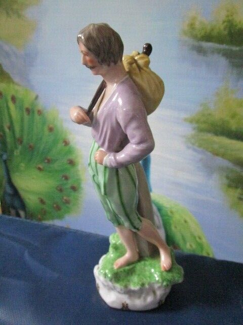 ANTIQUE 1920s ROYAL VIENNA AUGARTEN FIGURINE SELLER / HOBO PICK 1