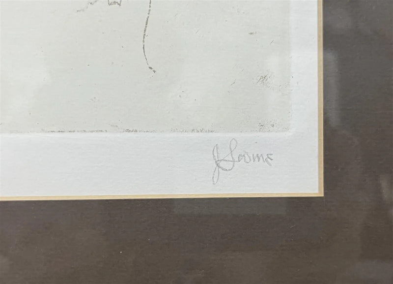 Jack Levine LITHOGRAPH  Etching "Girls of Tunbridge Alley III" PENCIL SIGNED