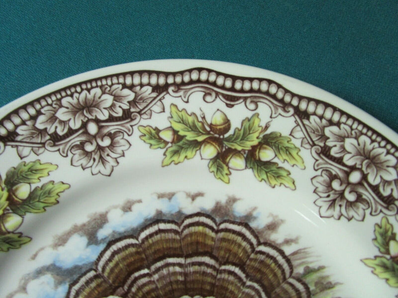 Royal Stafford Pottery Platter 11 " Turkey Thanksgiving Christmas Foxes Pick1