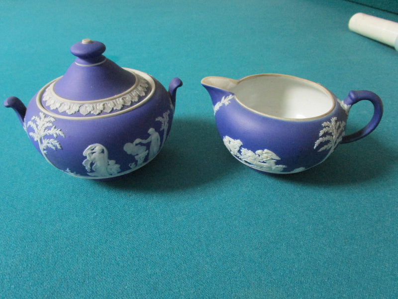 “Wedgwood” Antique  2 Tea Set Pieces Creamer And Sugar