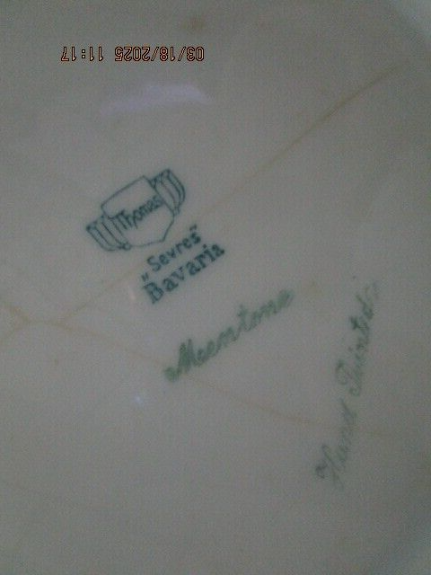 THOMAS MENTONE BAVARIA ANTIQUE CURIO BOWL  11" [DL85]