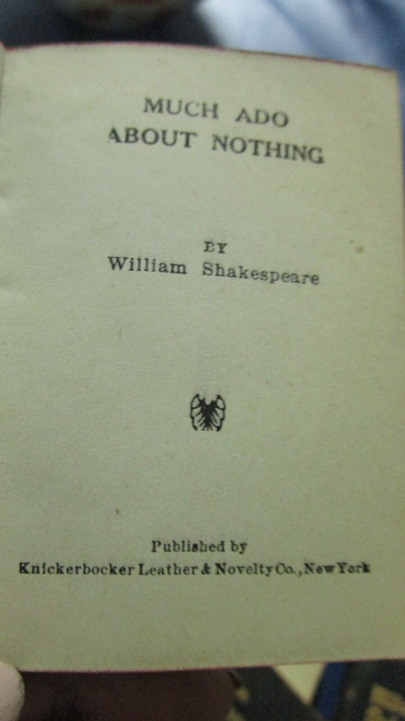Series of Five Vintage William Shakespeare Pocket Size Books leather cover 1920S