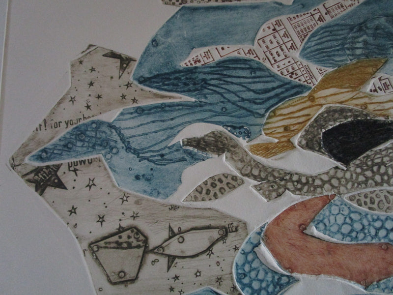 PAOLO BONI MIXED MEDIA LITHOGRAPH LIMITED 4/65 "ZODIAQUE"