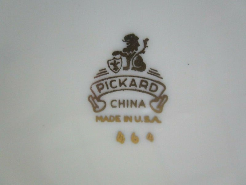 Fine China Pickard Gold Entrusted Engraved Set Tray Creamer Sugar [40H]