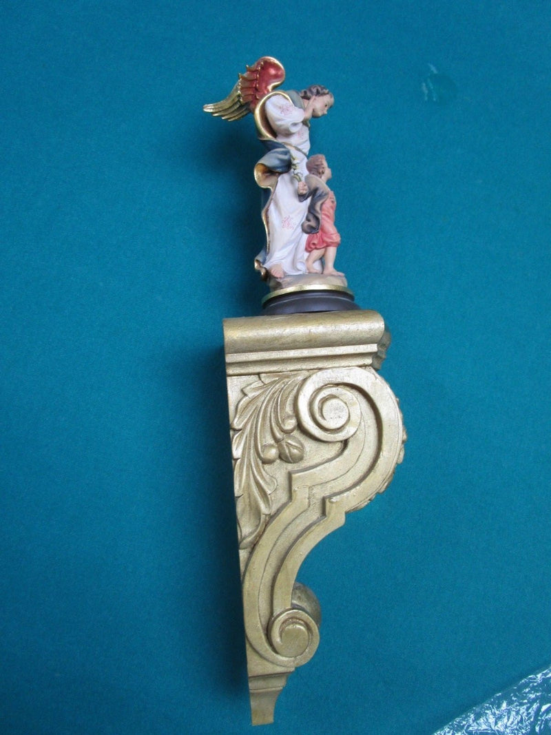 Guardian Angel Sculpture Made In Italy Sconce Wall Decor [a*B]19"