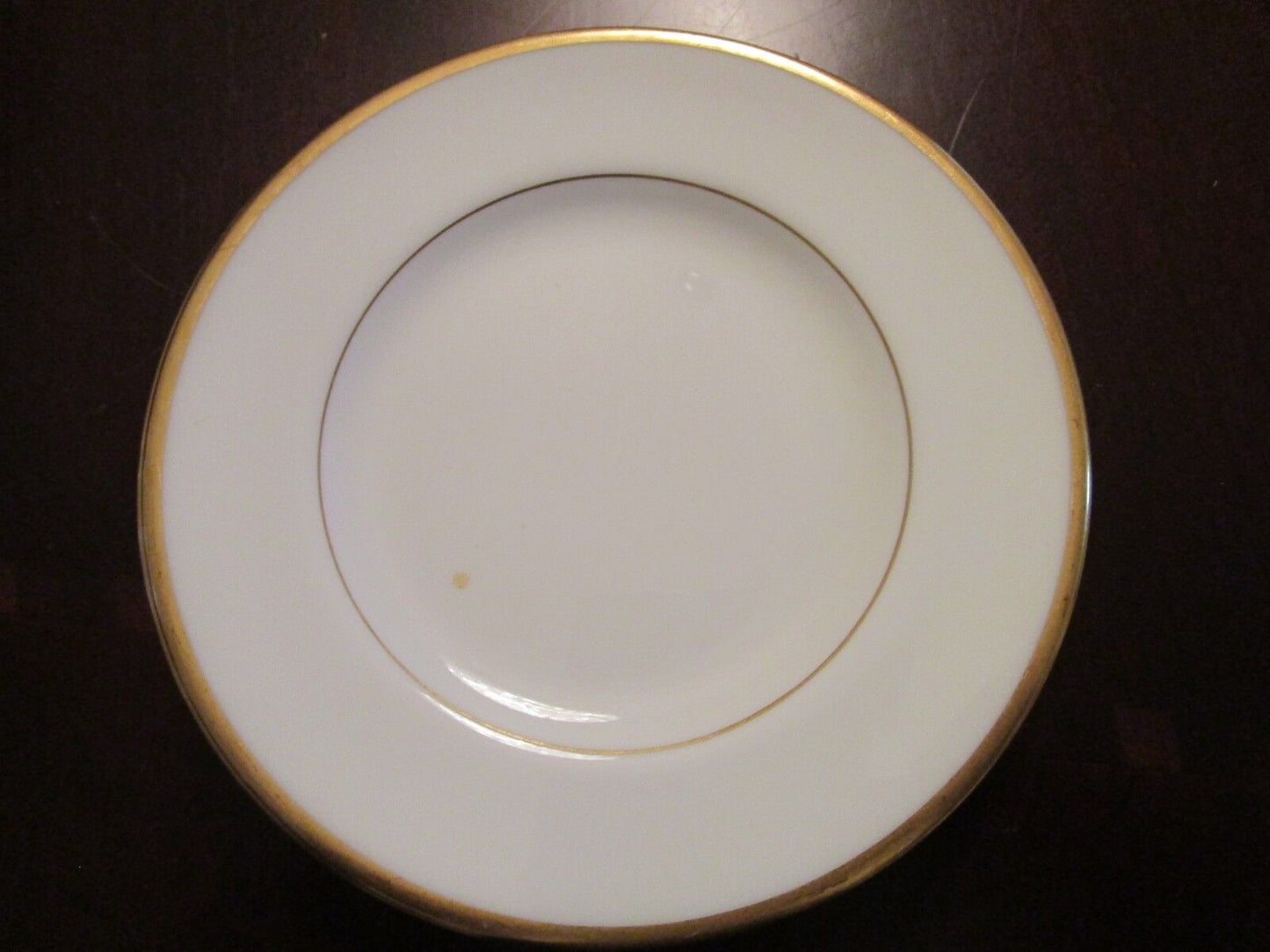 WEDGWOOD CALIFORNIA  England white gold rim 12 Bread Plats6"