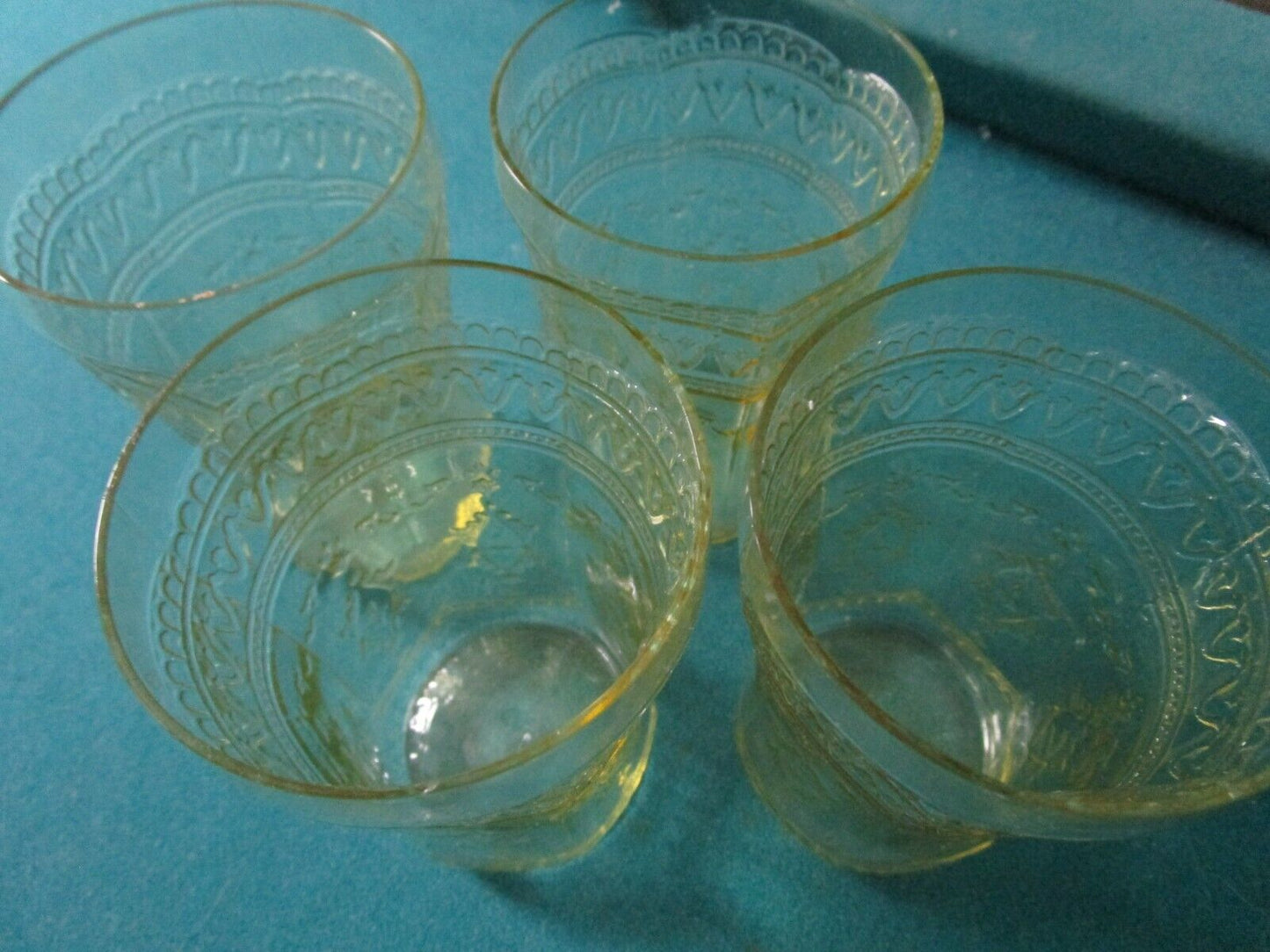 5 Flat Tumbler Patrician Amber by FEDERAL GLASS DEPRESSION