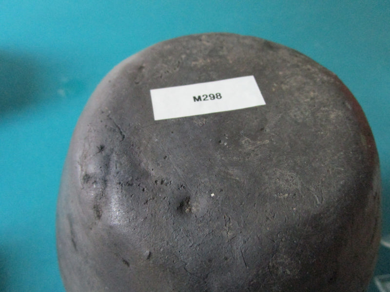 SOUTH WESTERN POTTEY BOWL DECANTER WITH FROG BLACK CERAMIC 7" [SW1]