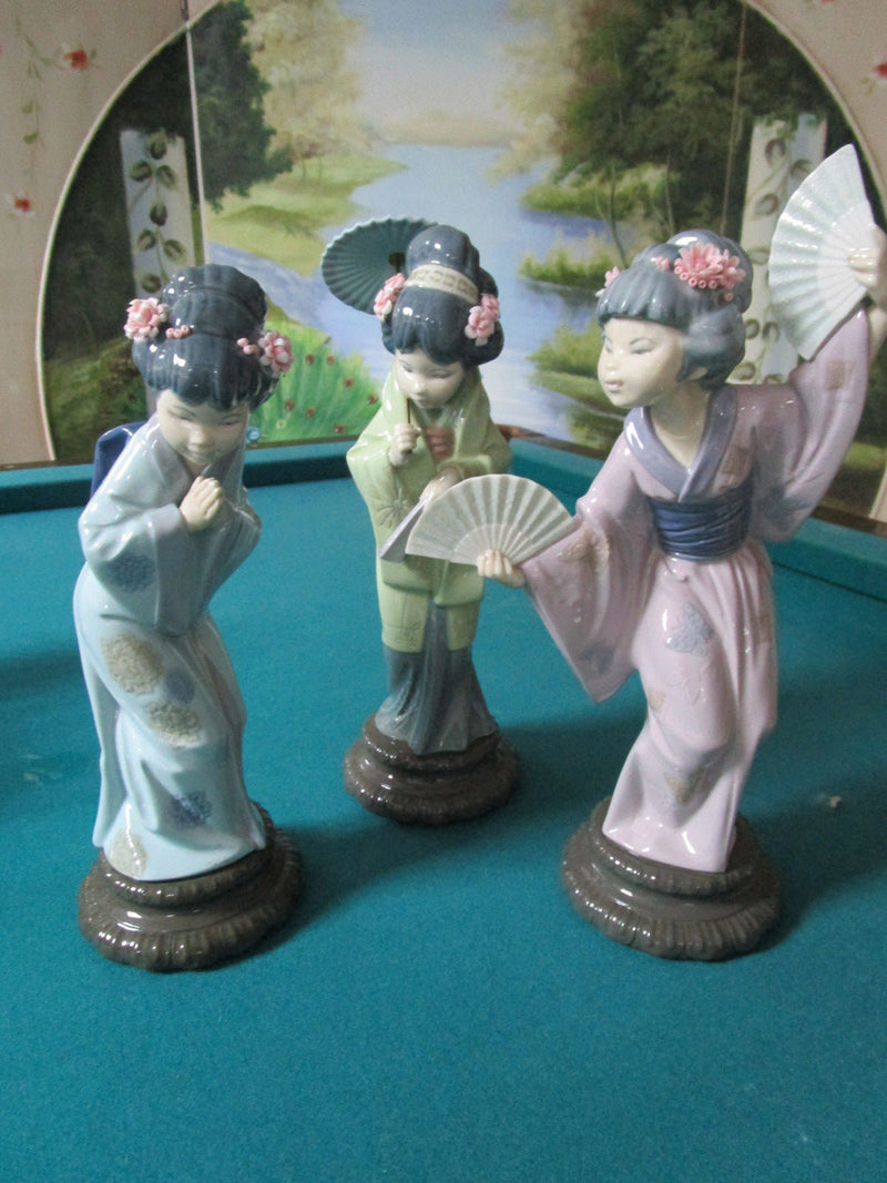 SPAIN LLADRO GEISHA ORIENTAL GIRLS PRICE FOR EACH  - 12" ORIGINAL