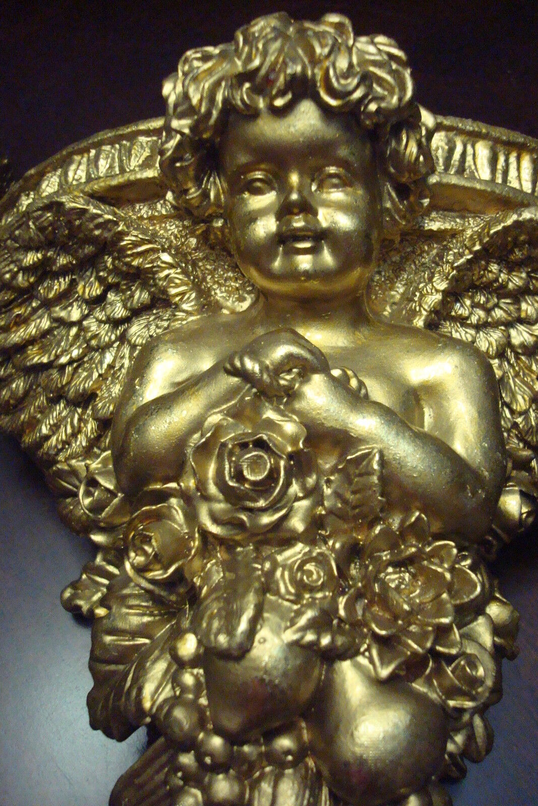 Wall sconces Angels, golden paint, very detailed, ready to hang [5]