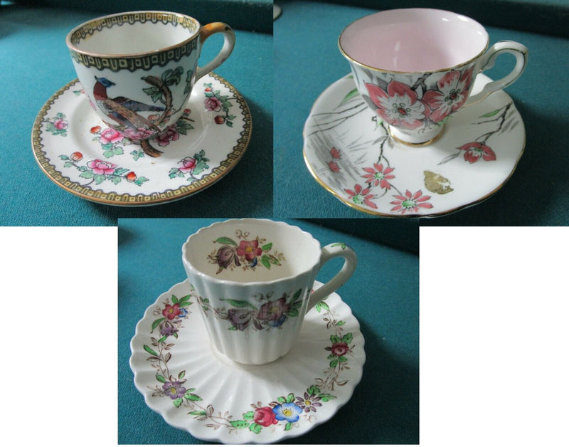 Coffee Cup Saucer F.Winkle /Pheasant -Copeland Spode- Royal Staffordshire Pick1^
