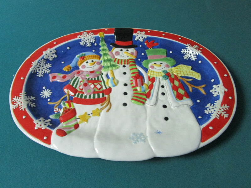 Fitz & Floyd Christmas Frosty & Friends Tray - Kringle Tray -Cookie Jar -Pick 1^