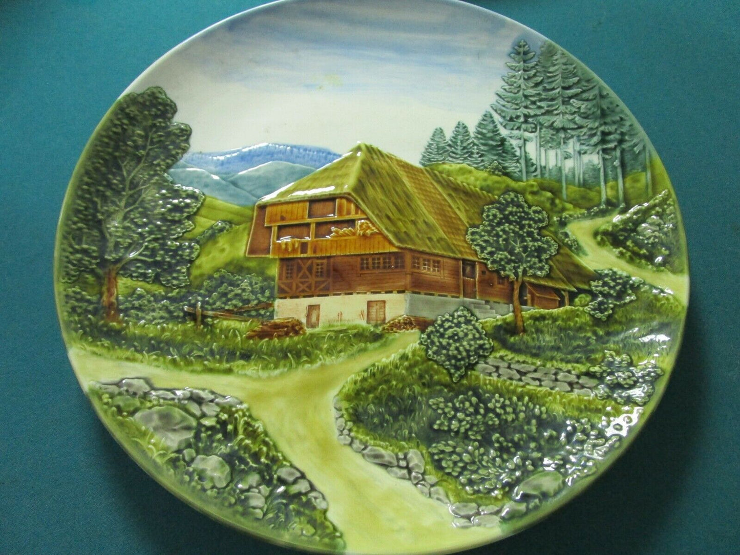 Vintage German Schwarzwald Baden Charger Plate, 16", Wall Mount, PICK1