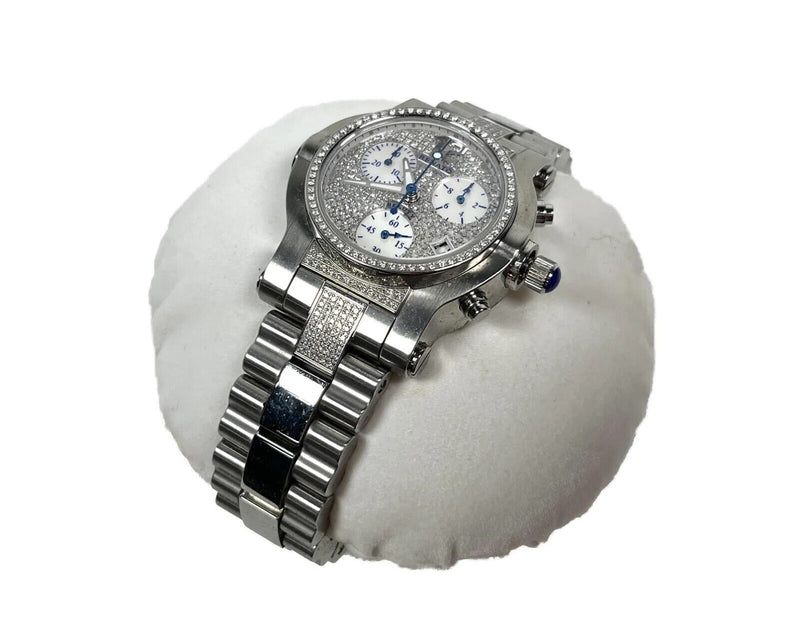 Renato Wilde Beast Diamond Chronograph Watch Beauty Collection 400 Natural Cut