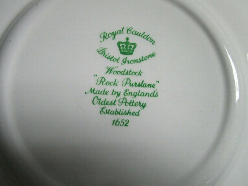 Royal Cauldon England 4 Dinner Plates Bristol Ironstone Woodstock Pick 1 Set