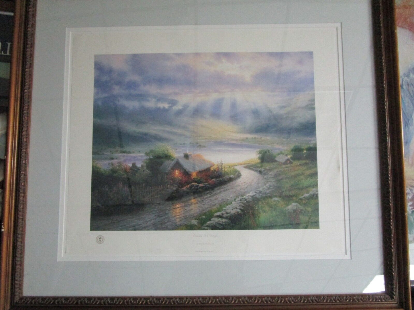 THOMAS KINKADE "EMERALD ISLE" LITHOGRAPH SIGNED NUMBERED COA ORIGINAL SEAL