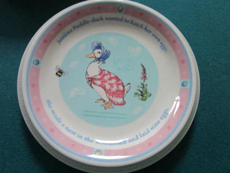 BEATRIX POTTER PETER RABBIT JEMIMA PUDDLE DUCK DISHES MUSIC BOX MOVEMENT PICK1