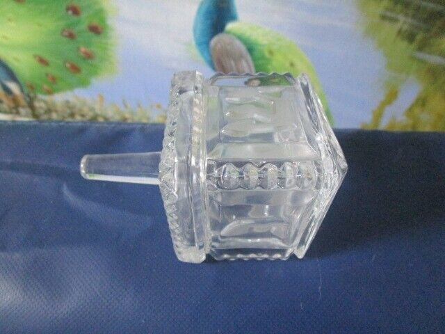 WATERFORD IRELAND DREIDEL CRYSTAL 4 1/2 X 2 1/2"