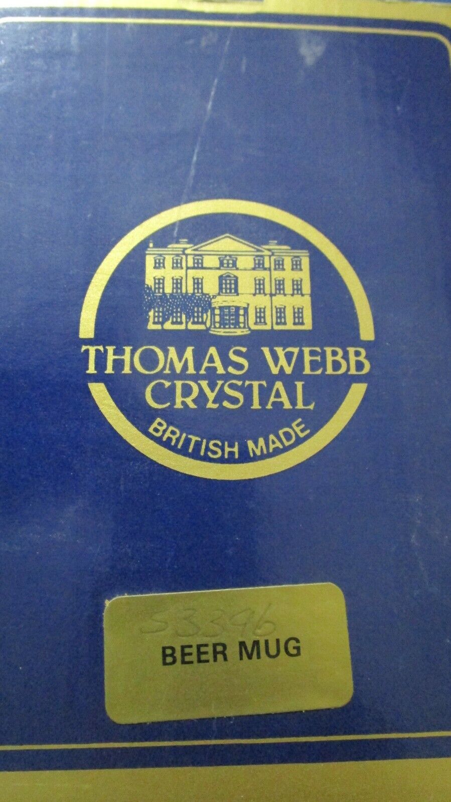 THOMAS WEBB BRITISH CRYSTAL MUG NEW IN BOX