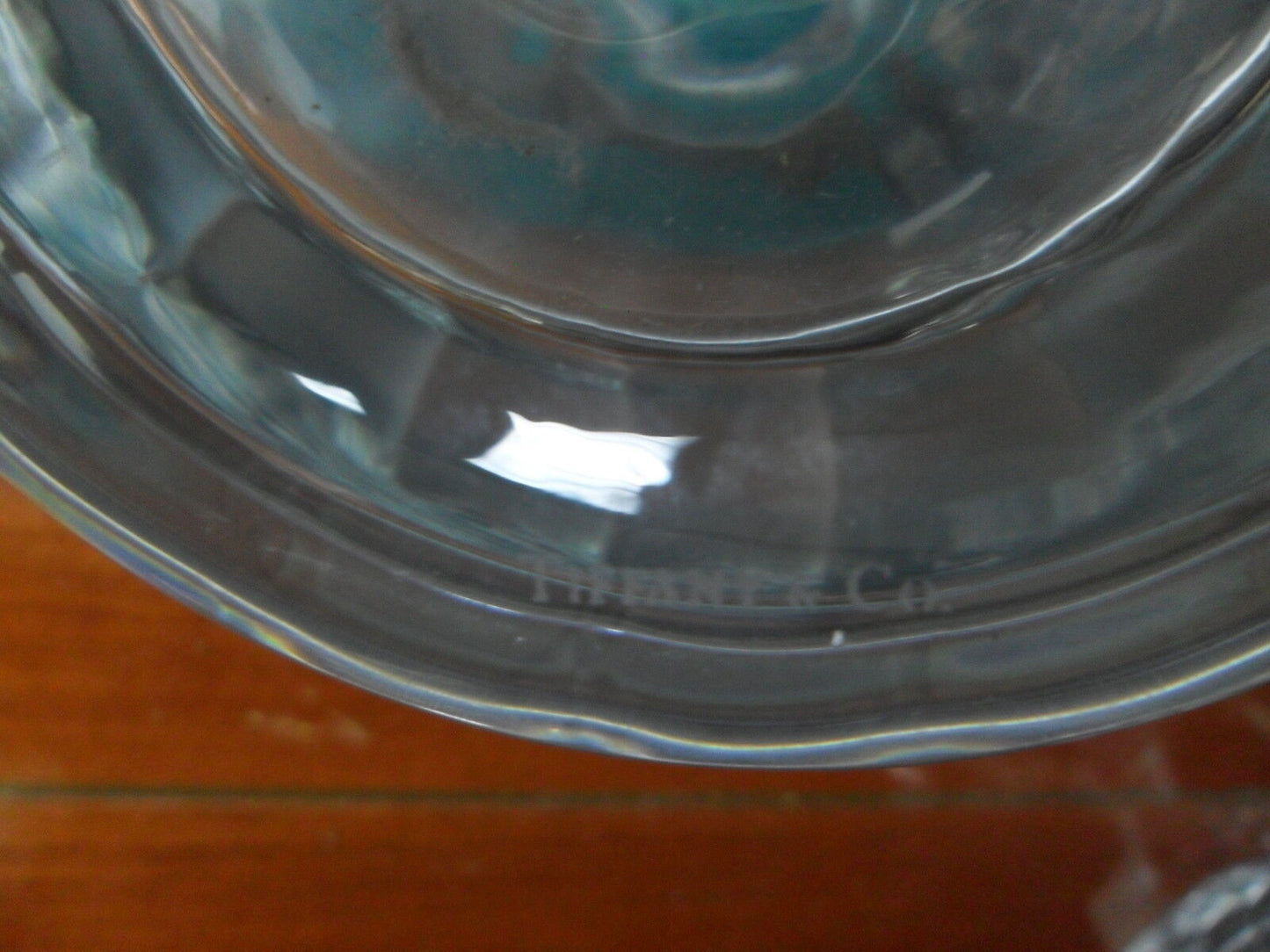 Tiffany & Co. Germany Classic LARGE vase Optic made in England, 11" tall, signed