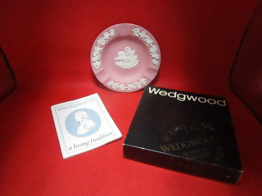 Wedgwood dish "Aurora" pink jasperware 4 1/2" nib