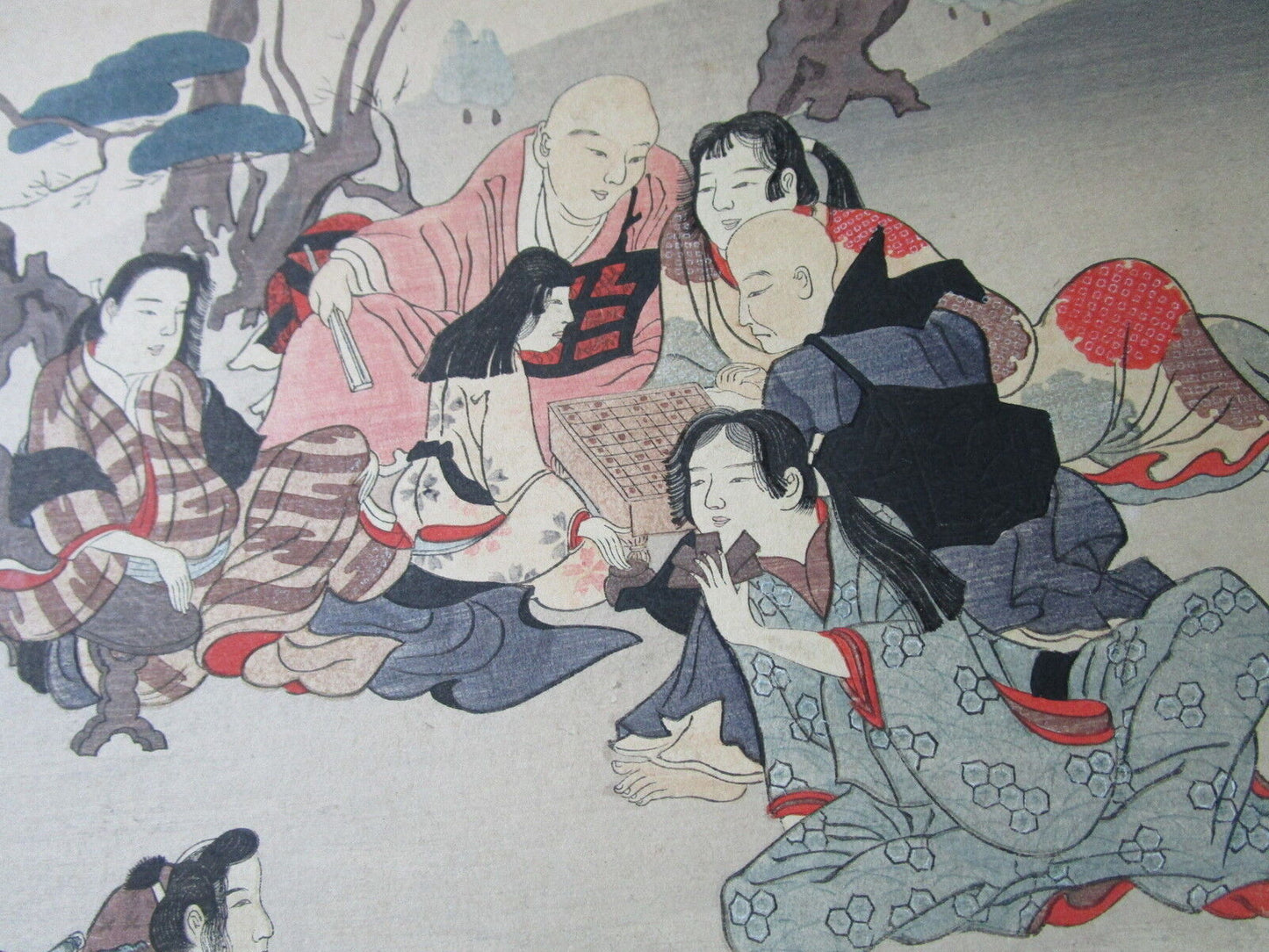 Unsigned Japanese woodblock on rice paper