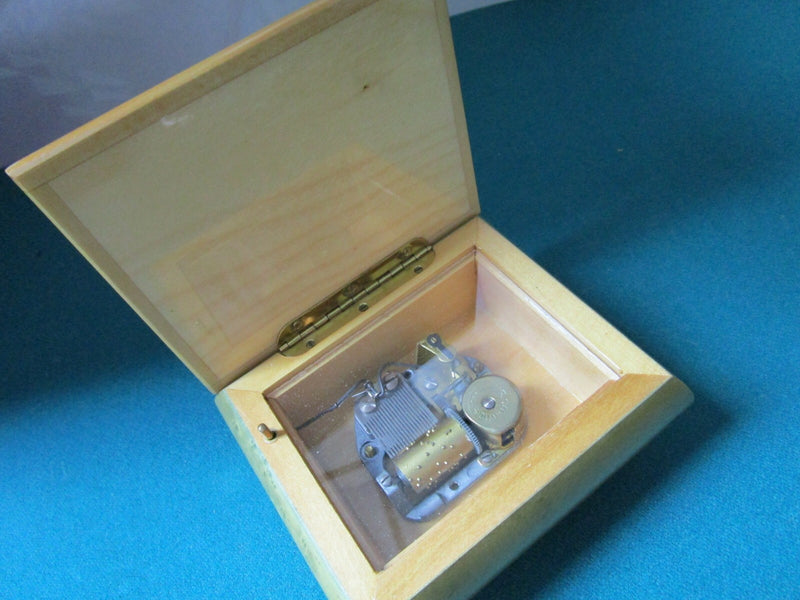 Reuge Wooden Music Box Made In Swiss System Box In Italy Inlay Flowers ^^^