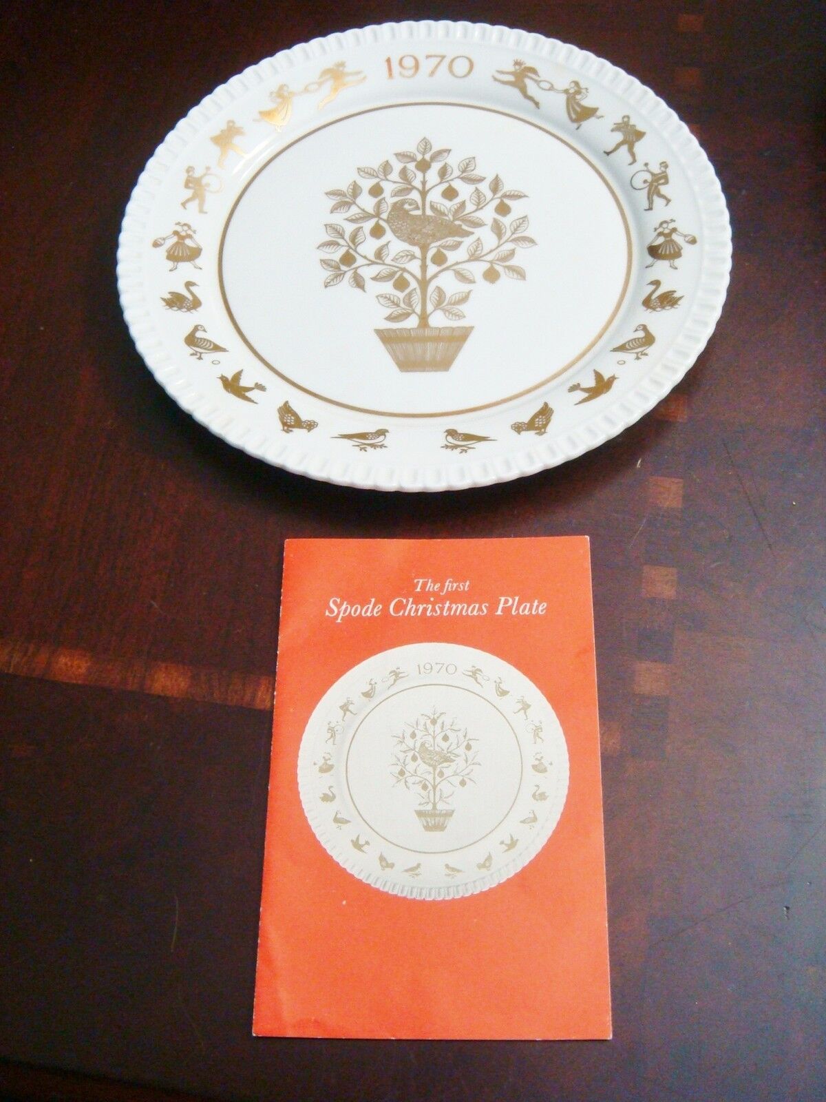 The First Spode Christmas Plate limited edition 1970 NIB made in England, [2]