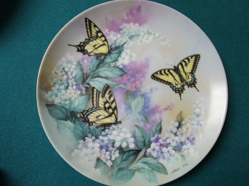 Lena Liu Collector Plates Butterflies Roses Fantasy Dahlia Pick 1