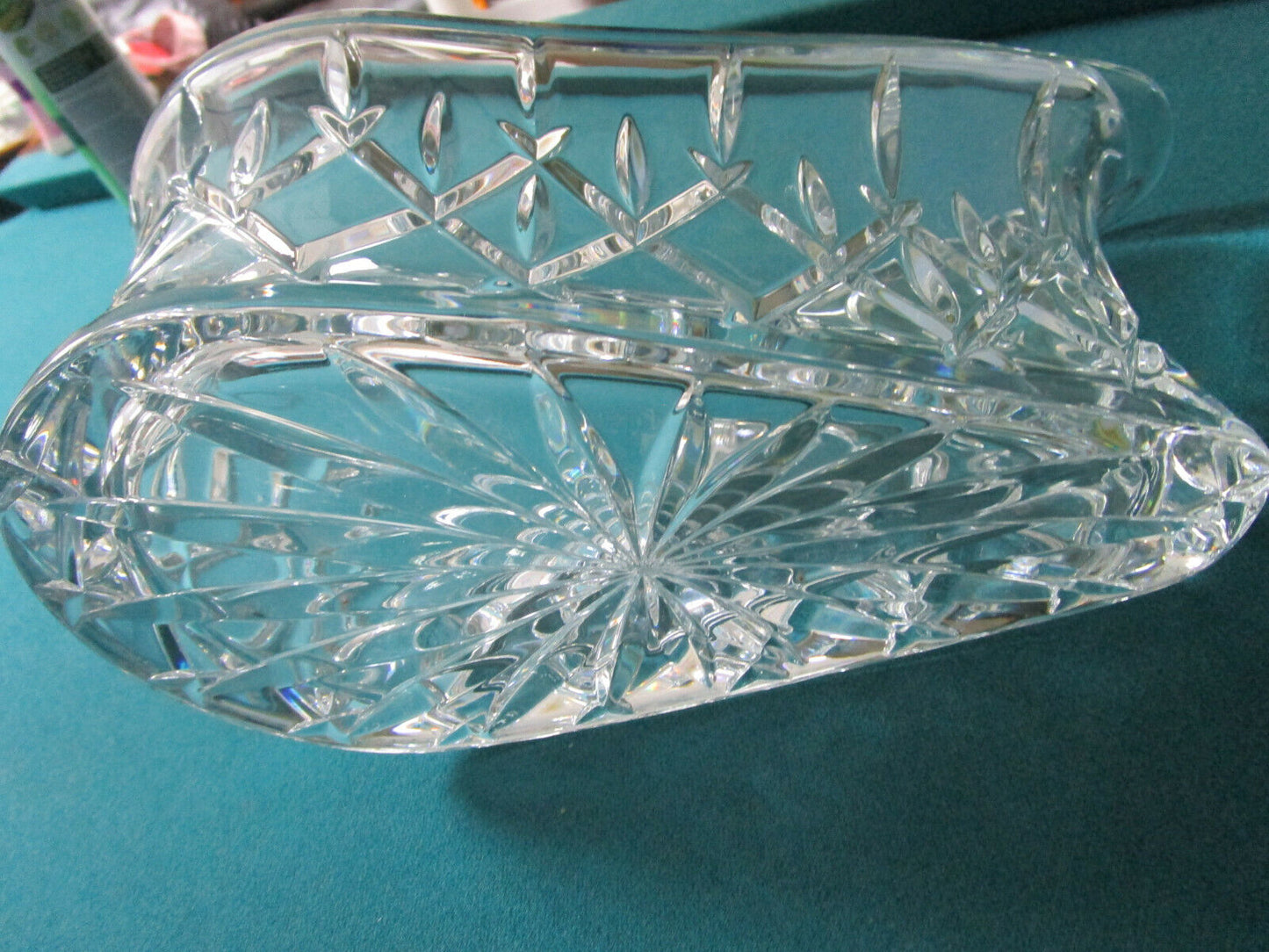 Wine Bottle Caddy/Centerpiece Lady Anne by Gorham Crystal original