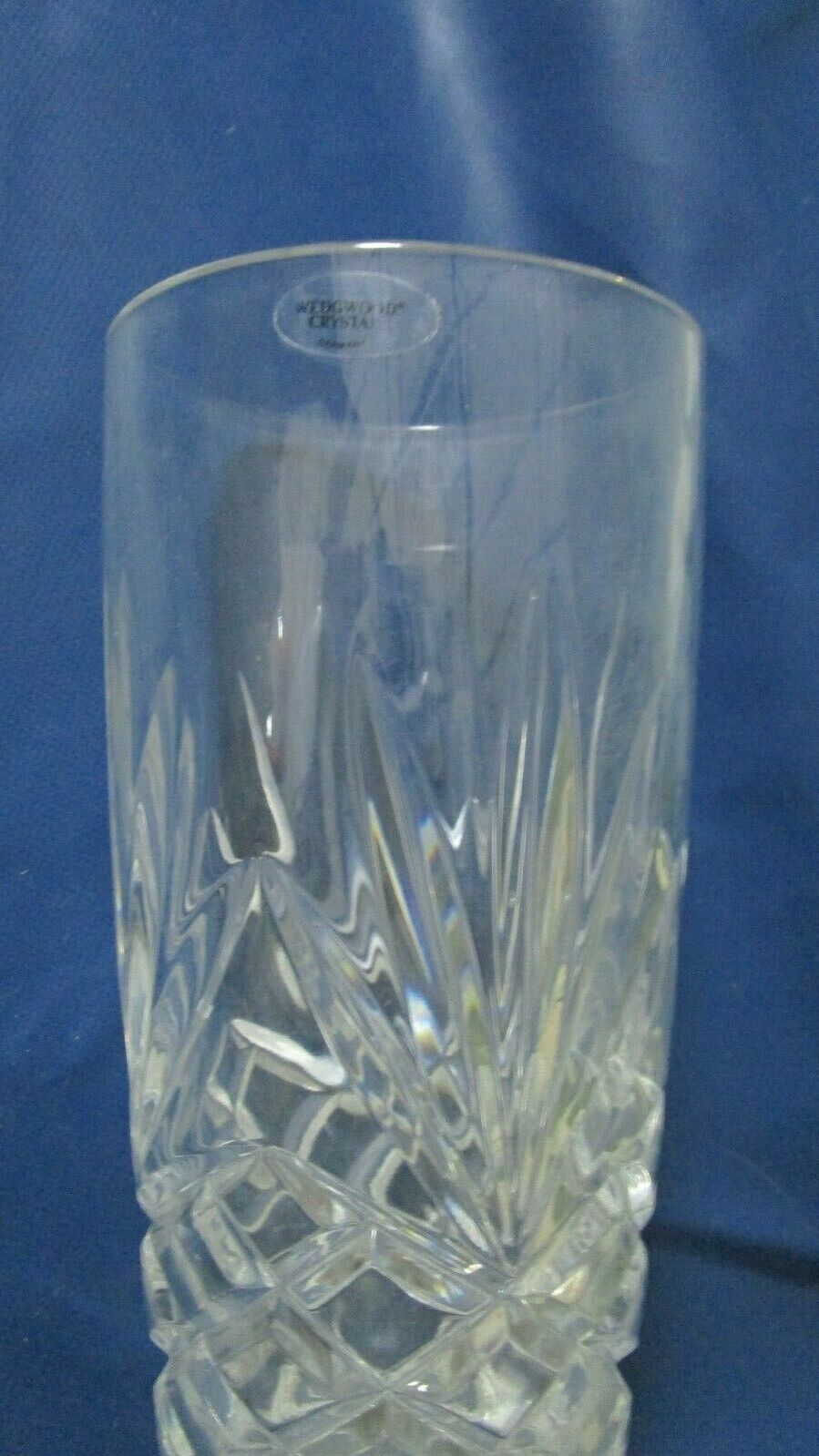 WEDGWOOD ENGLAND CRYSTAL VASE 8 1/2 X 4" NEW IN BOX