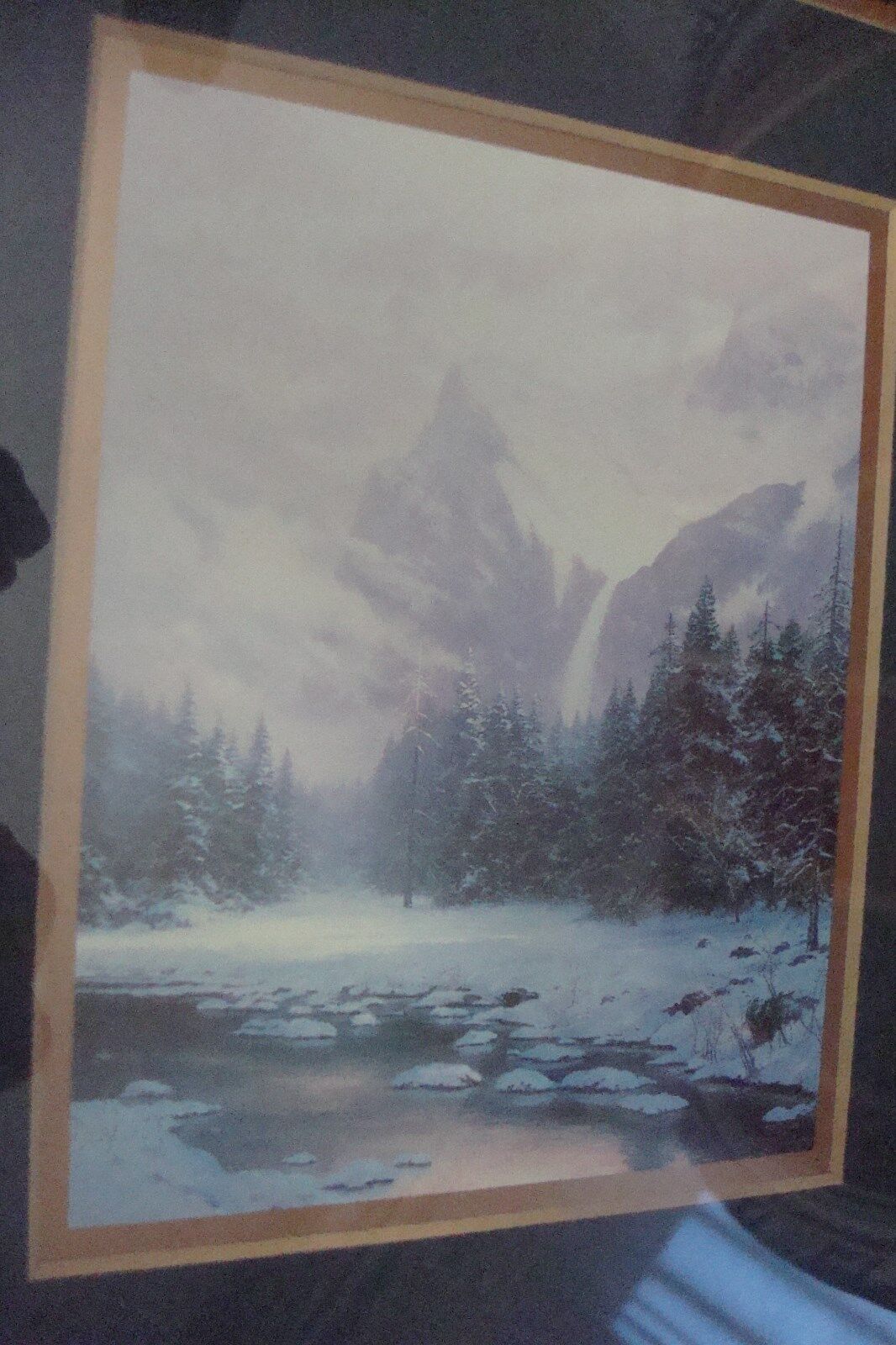 Thomas Kinkade ACCENT PRINTS from limited edit lithograph, Yosemite Park, COA