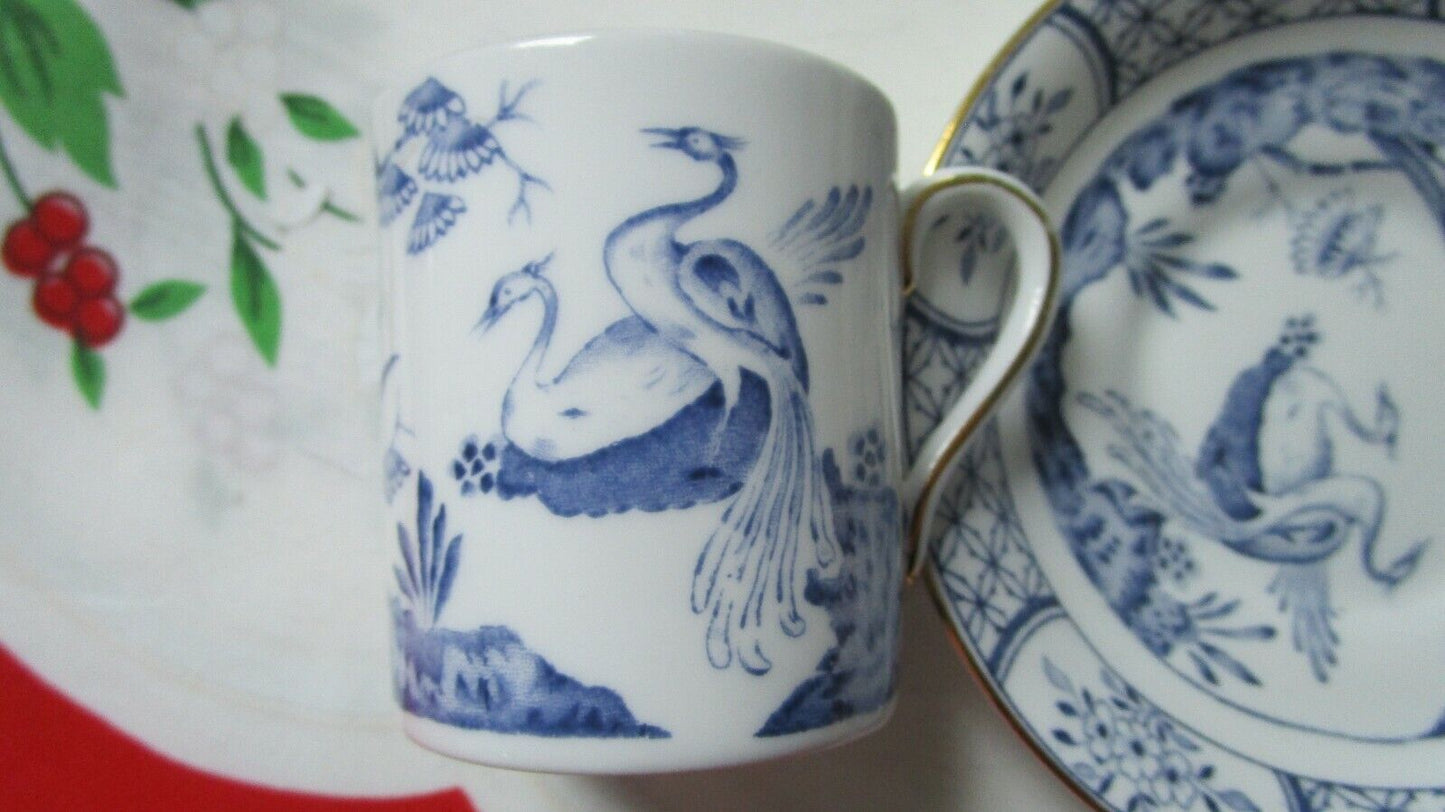 TUSCAN COFFEE CUP SAUCER PARADISE BIRDS GREEN / BLUE PICK 1 [98]