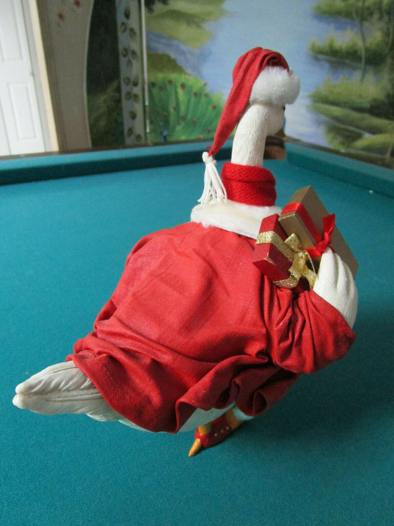 Kurt S. Adler Santa Goose Cloth Figurine Original Nib