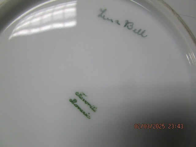 German Floral Curio Plates 7.75" Favorite ^^