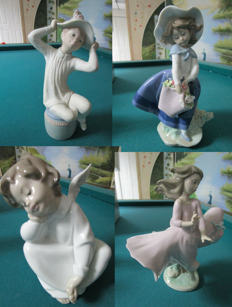 Lladro Figurines Girl W/ Bonnet,Dreaming Angel, Joy Of Life, Linda Capazo Pick1^